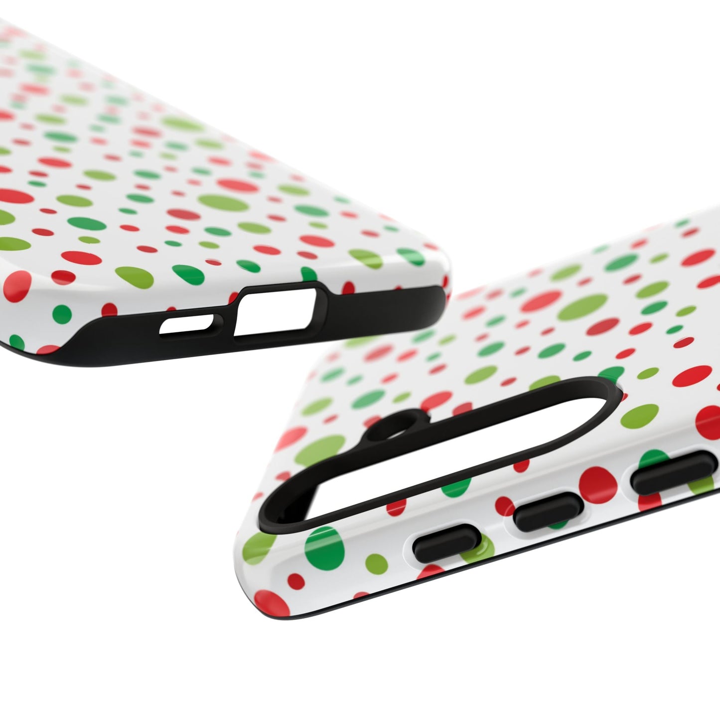 Red & Green Christmas Polka Dots – Samsung Galaxy Case - BOGO Cases