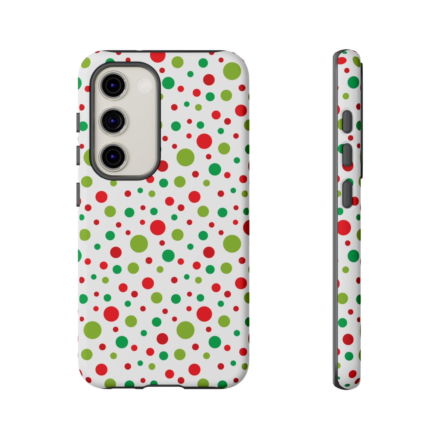 Red & Green Christmas Polka Dots – Samsung Galaxy Case - BOGO Cases