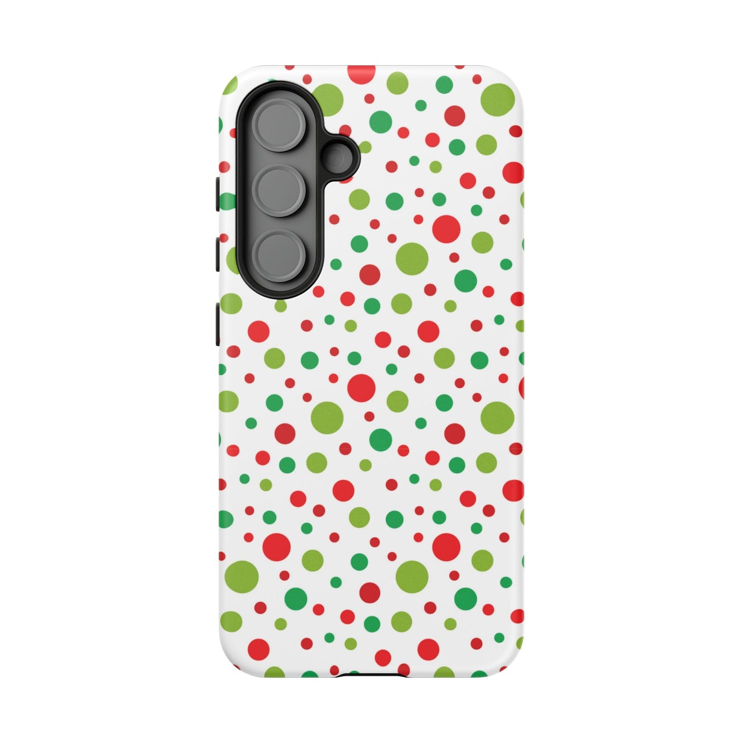 Red & Green Christmas Polka Dots – Samsung Galaxy Case - BOGO Cases