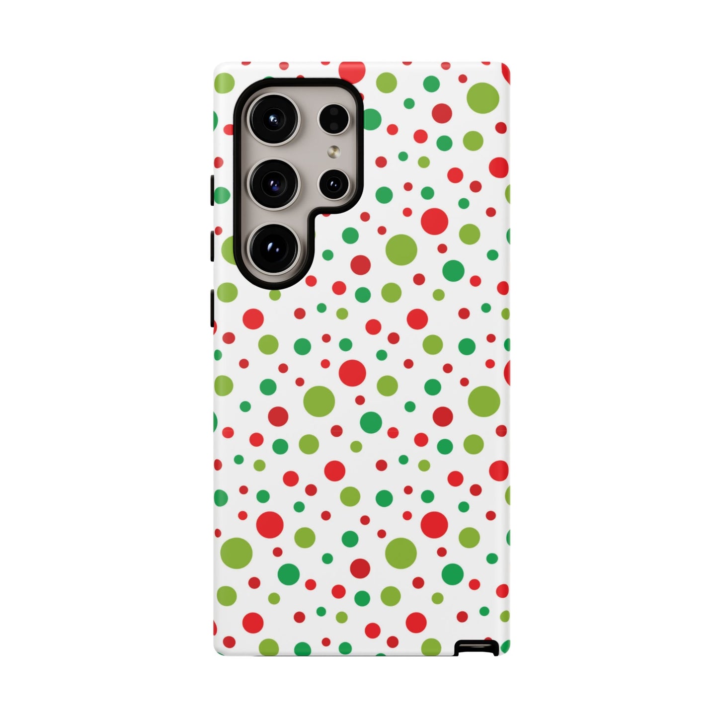 Red & Green Christmas Polka Dots – Samsung Galaxy Case - BOGO Cases