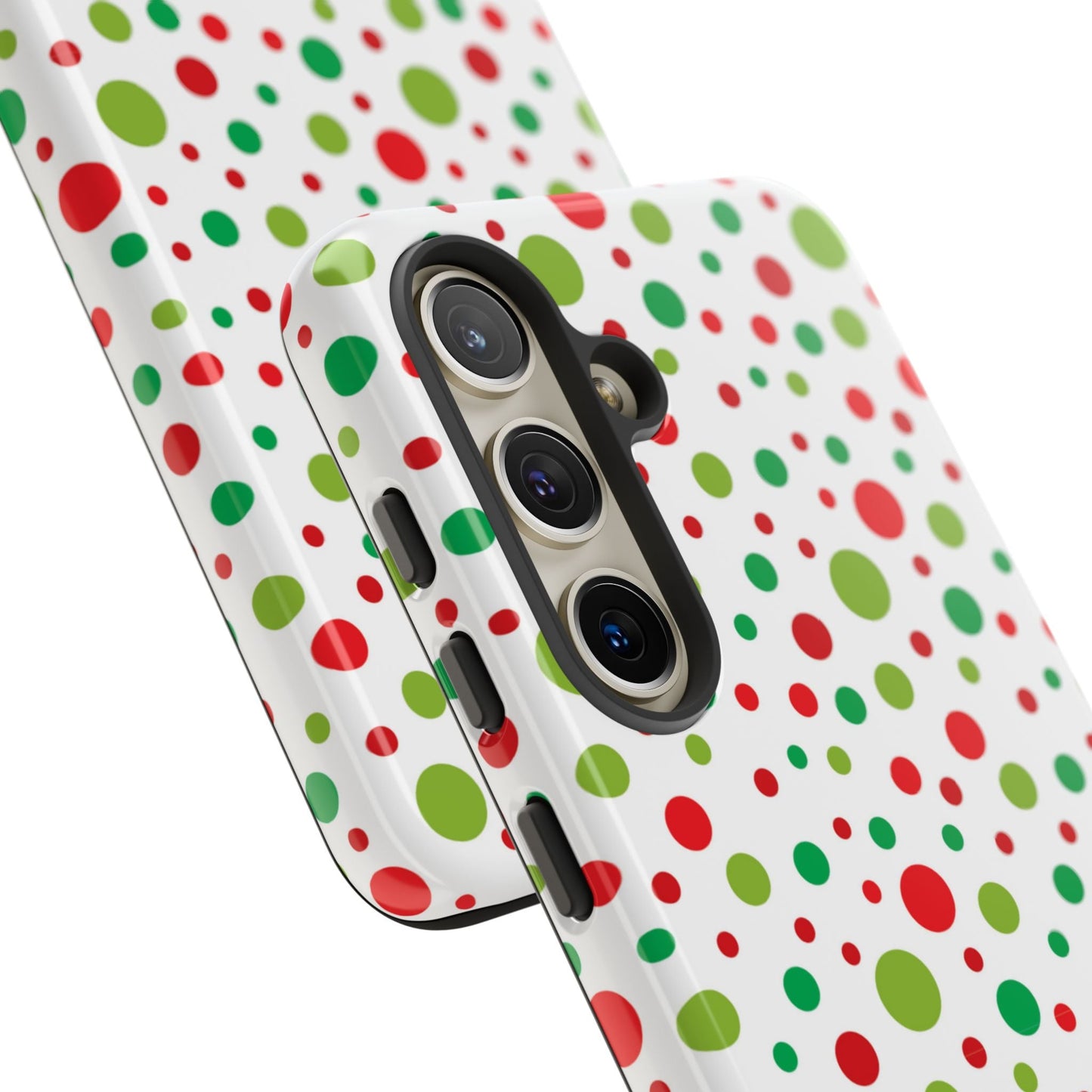 Red & Green Christmas Polka Dots – Samsung Galaxy Case - BOGO Cases