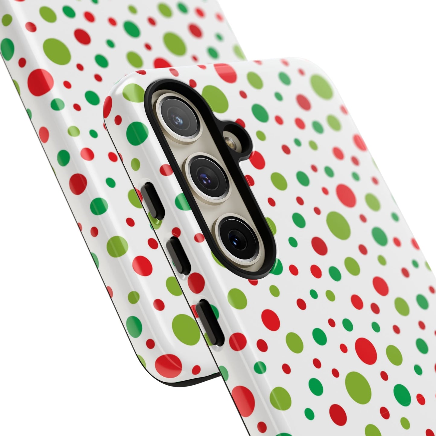 Red & Green Christmas Polka Dots – Samsung Galaxy Case - BOGO Cases