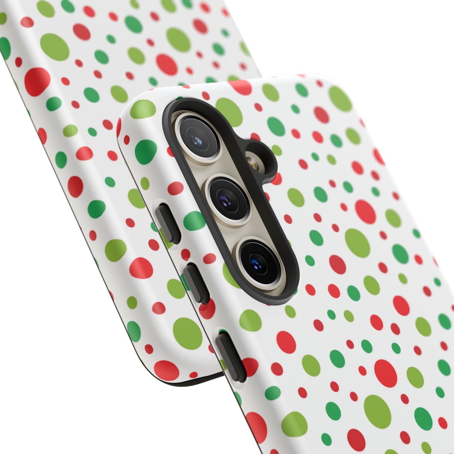 Red & Green Christmas Polka Dots – Samsung Galaxy Case - BOGO Cases