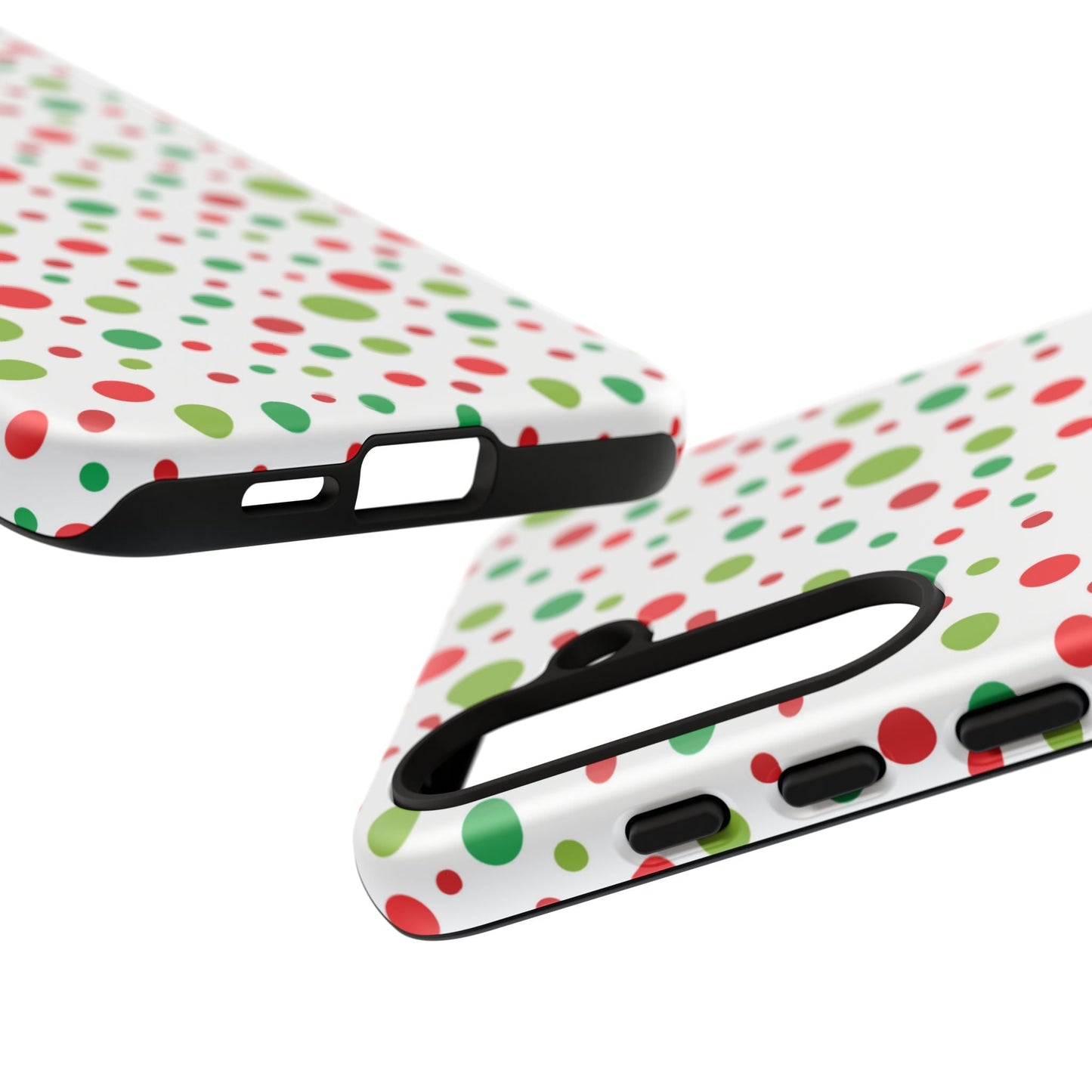 Red & Green Christmas Polka Dots – Samsung Galaxy Case - BOGO Cases