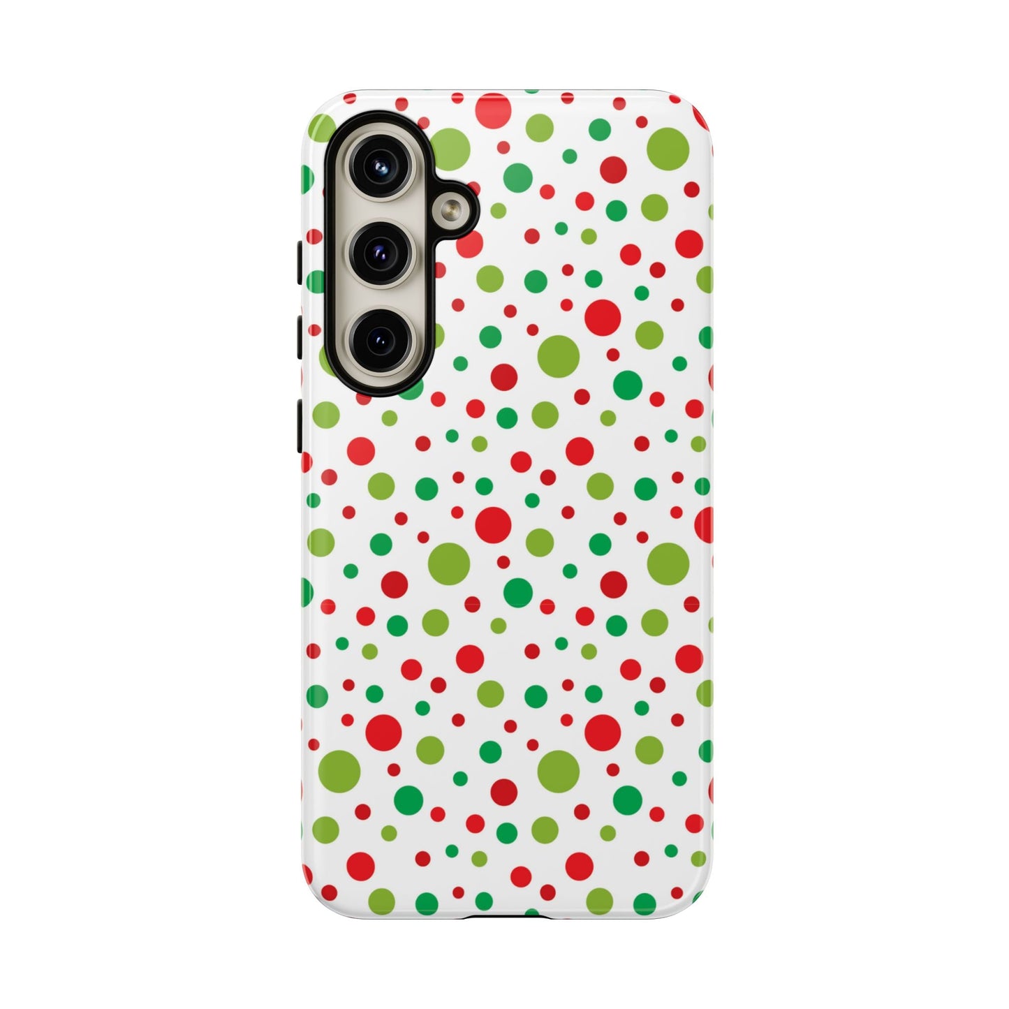 Red & Green Christmas Polka Dots – Samsung Galaxy Case - BOGO Cases
