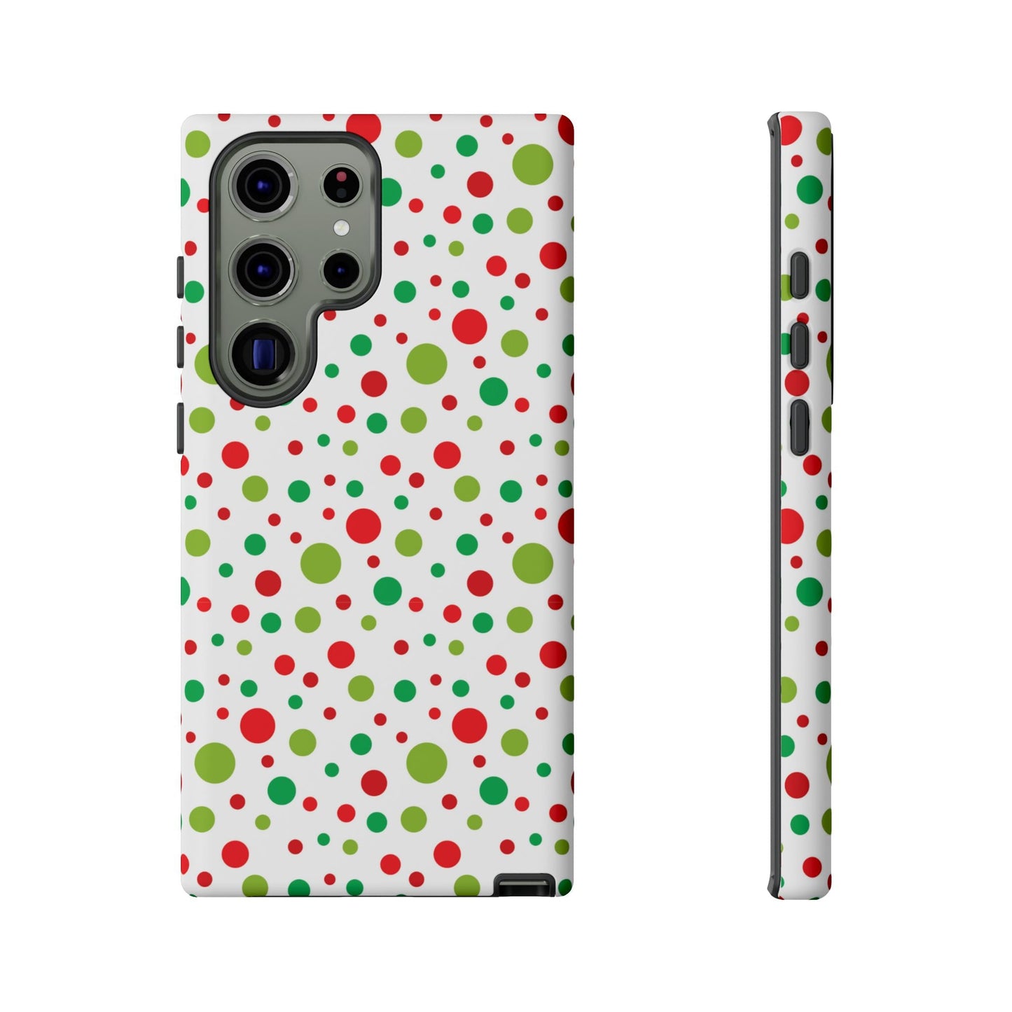 Red & Green Christmas Polka Dots – Samsung Galaxy Case - BOGO Cases