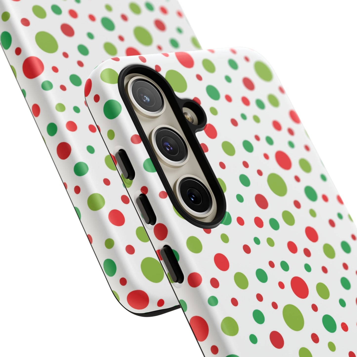 Red & Green Christmas Polka Dots – Samsung Galaxy Case - BOGO Cases