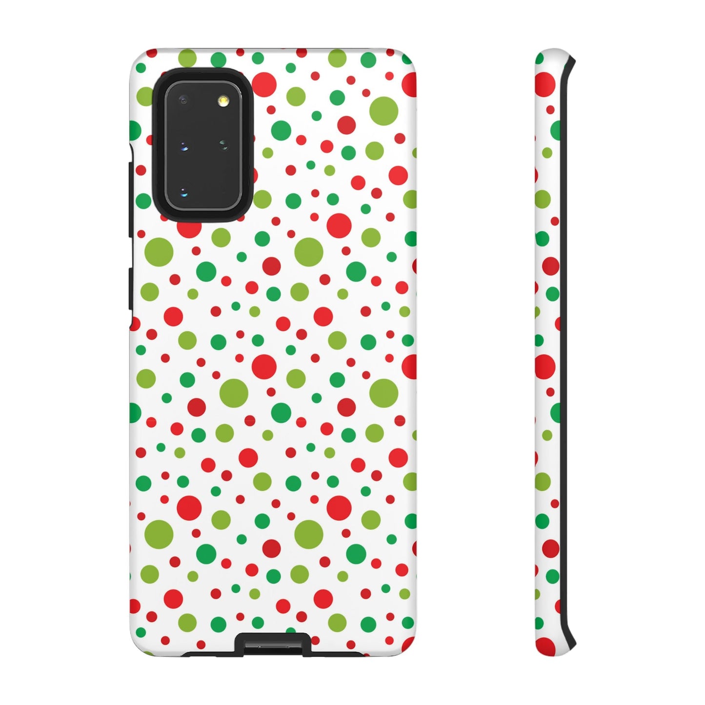 Red & Green Christmas Polka Dots – Samsung Galaxy Case - BOGO Cases