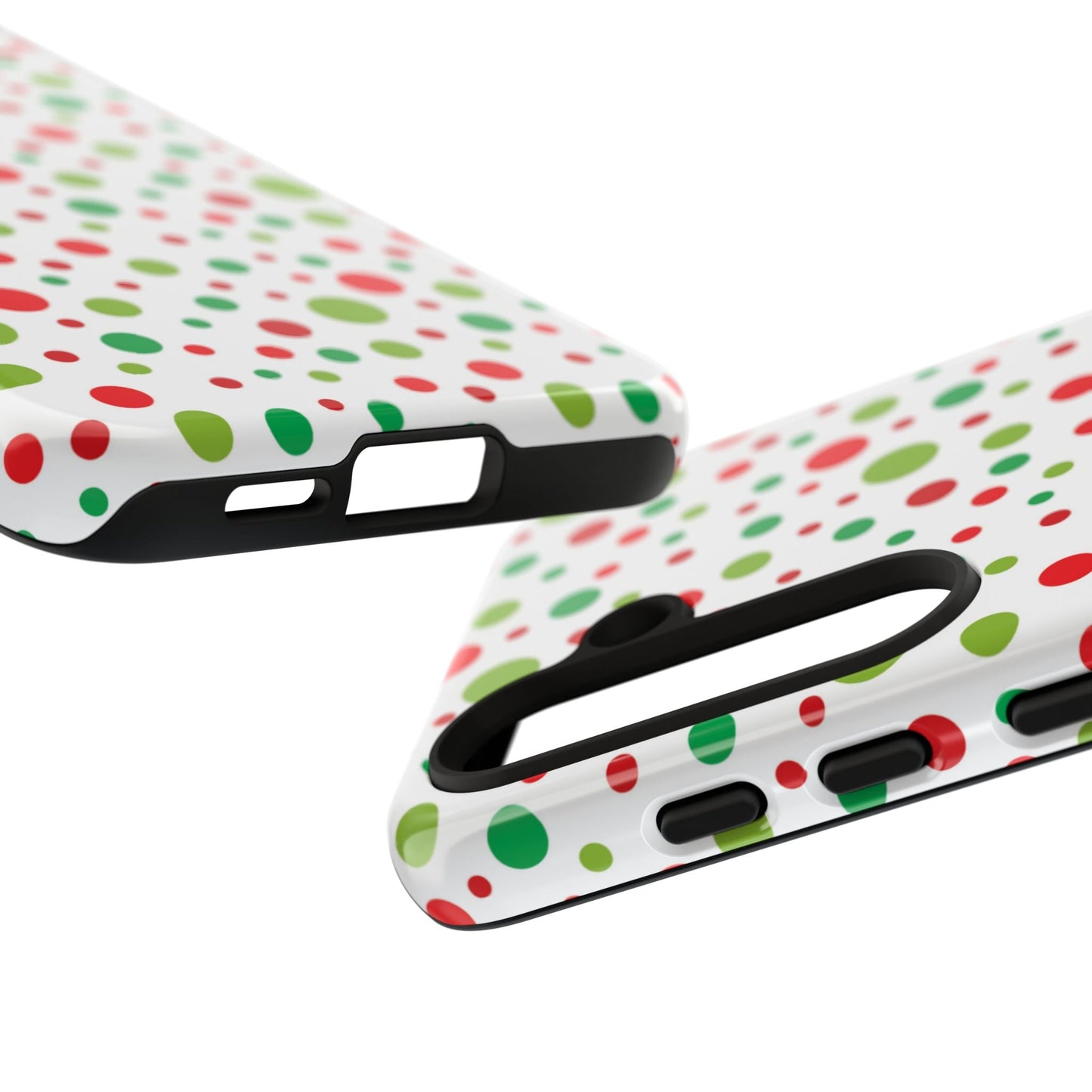 Red & Green Christmas Polka Dots – Samsung Galaxy Case - BOGO Cases