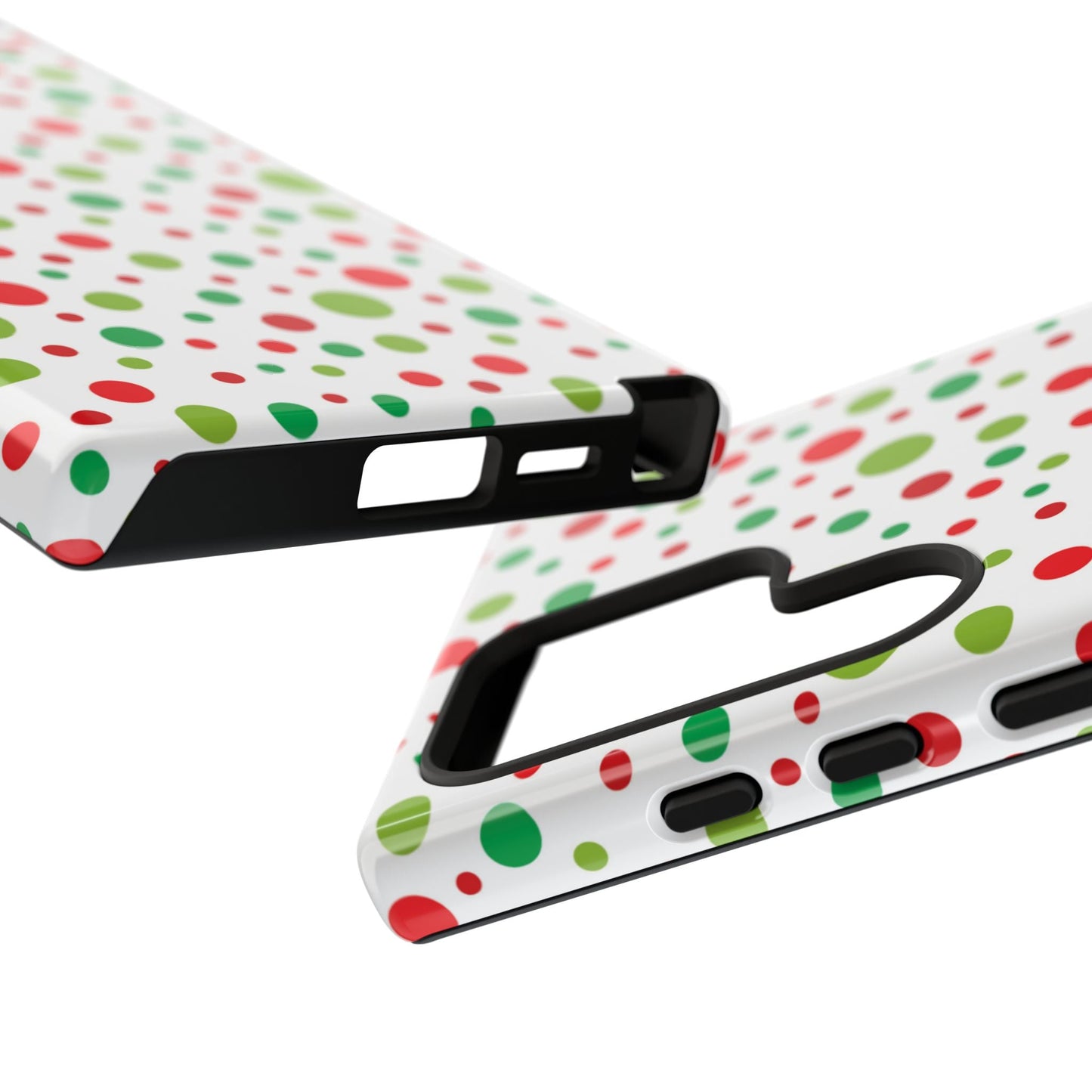 Red & Green Christmas Polka Dots – Samsung Galaxy Case - BOGO Cases