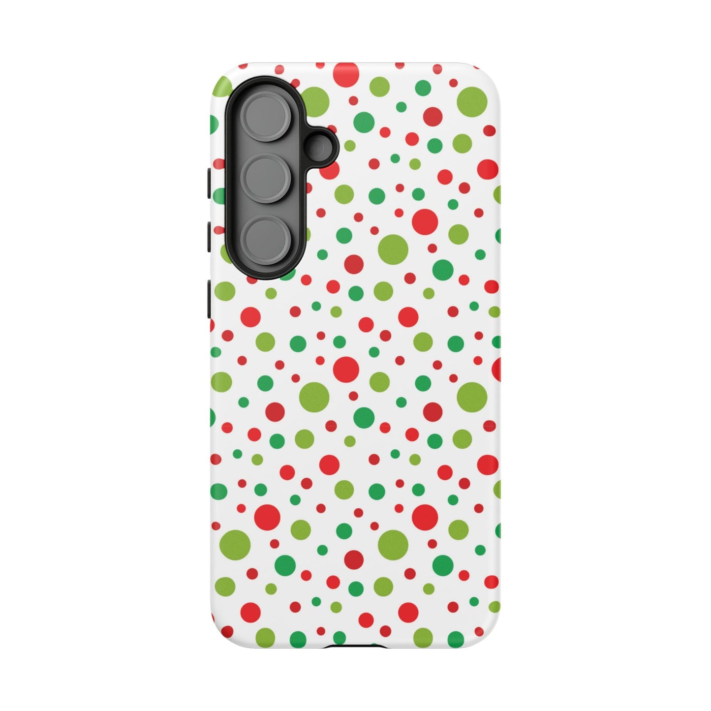 Red & Green Christmas Polka Dots – Samsung Galaxy Case - BOGO Cases