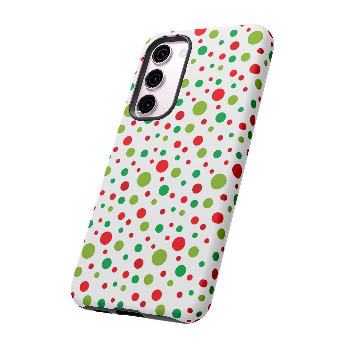 Red & Green Christmas Polka Dots – Samsung Galaxy Case - BOGO Cases