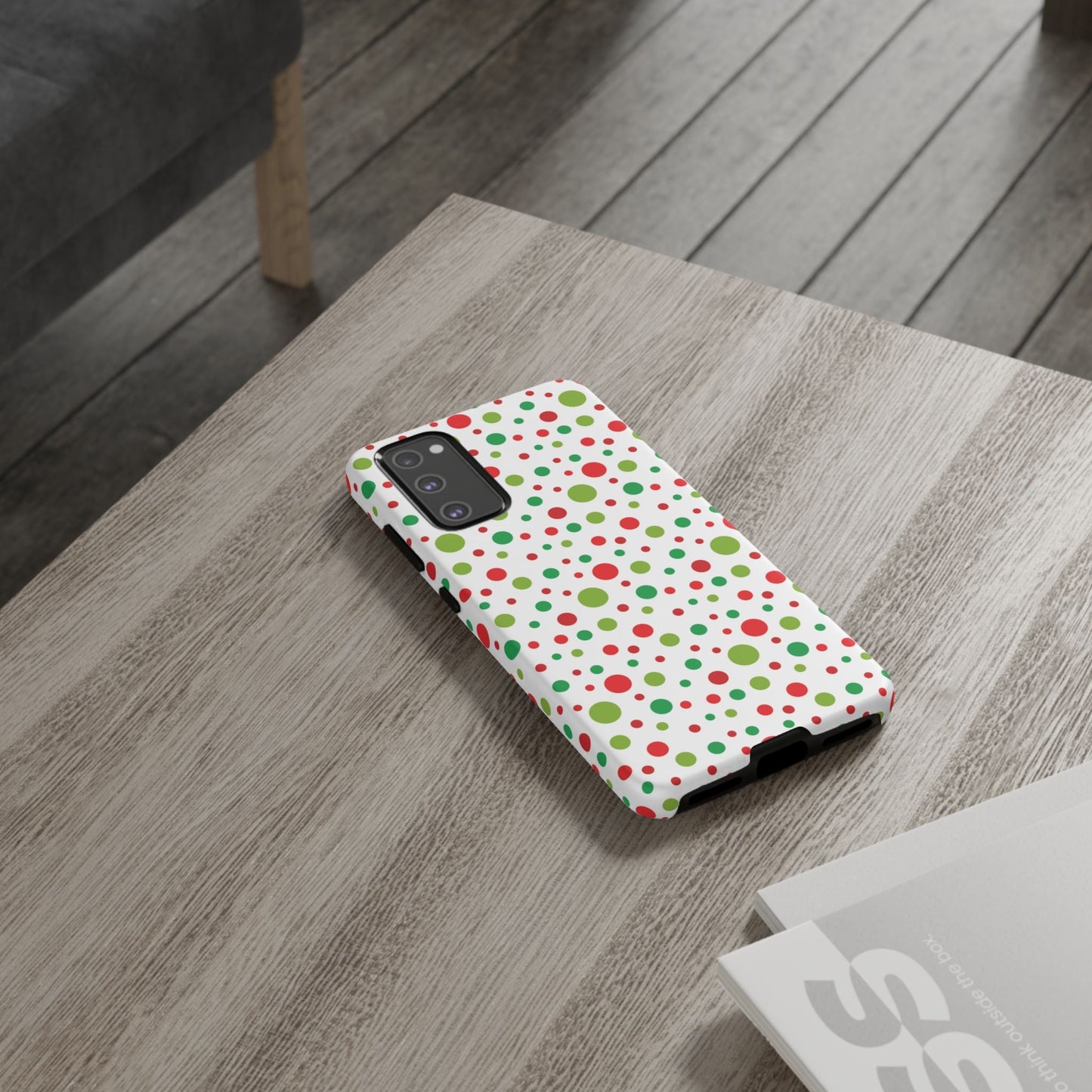 Red & Green Christmas Polka Dots – Samsung Galaxy Case - BOGO Cases