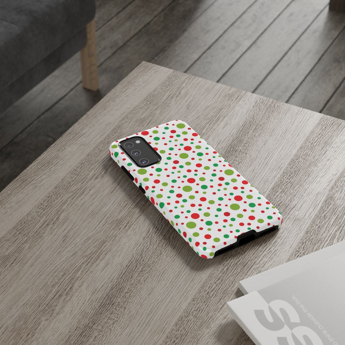 Red & Green Christmas Polka Dots – Samsung Galaxy Case - BOGO Cases