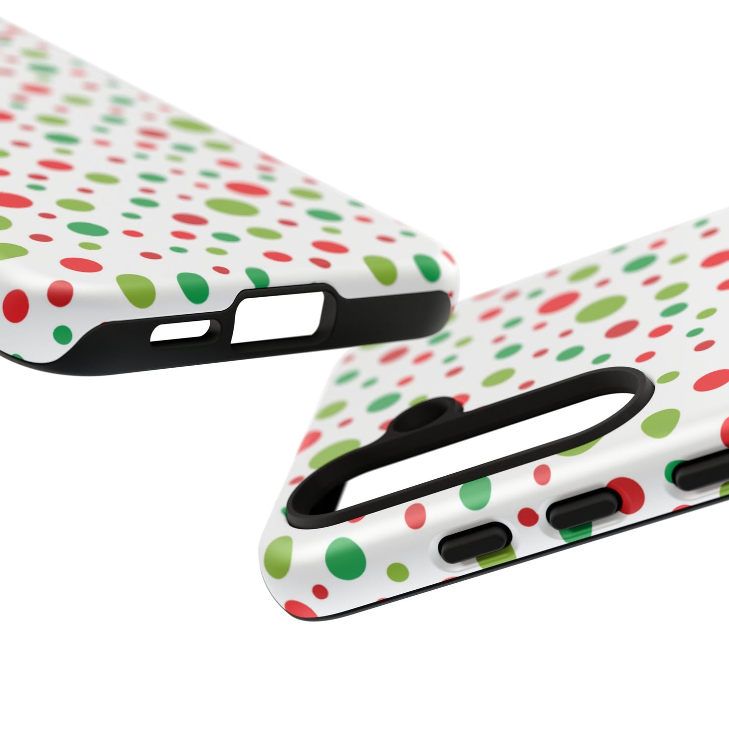 Red & Green Christmas Polka Dots – Samsung Galaxy Case - BOGO Cases