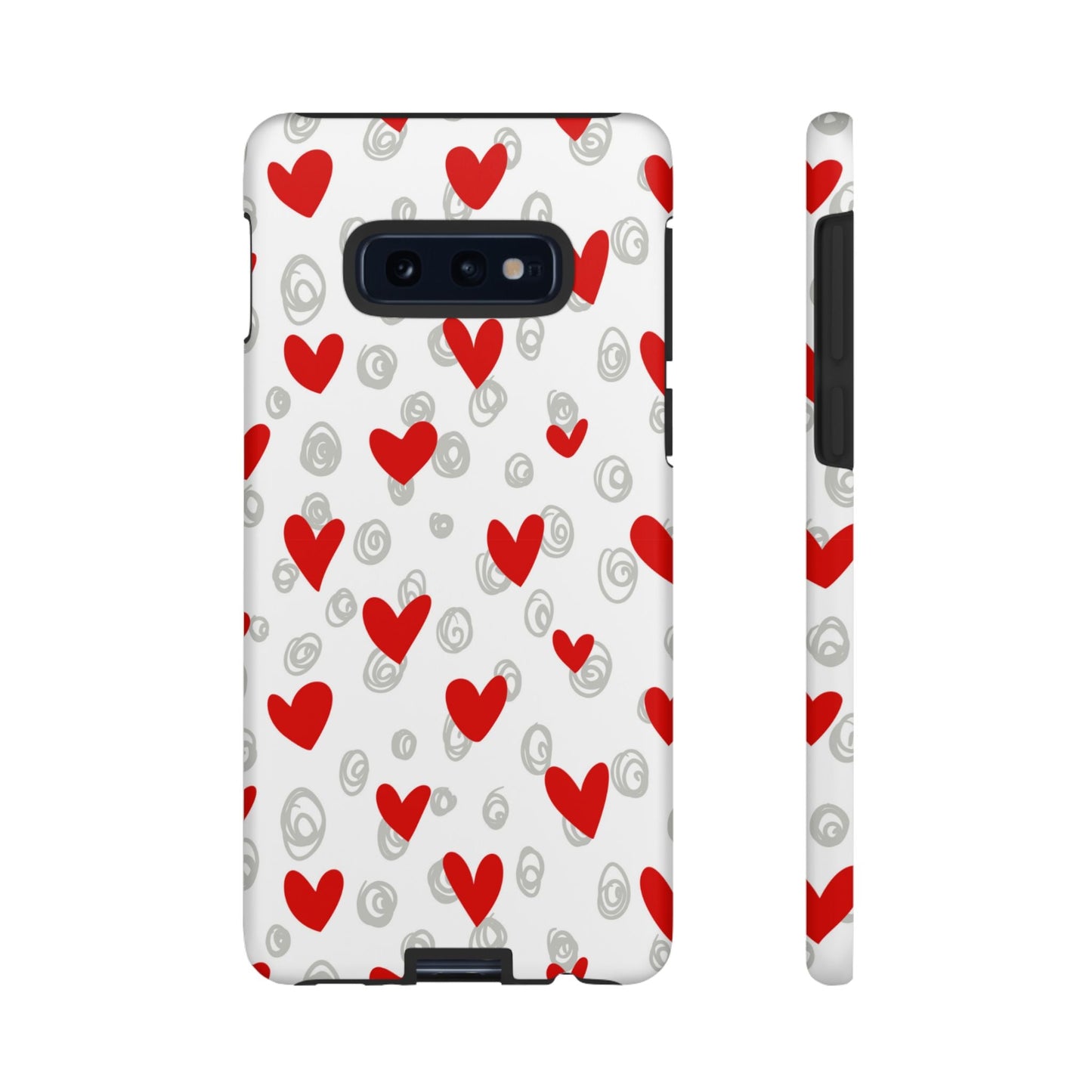 Red Hearts & Doodles – Samsung Galaxy Case - BOGO Cases