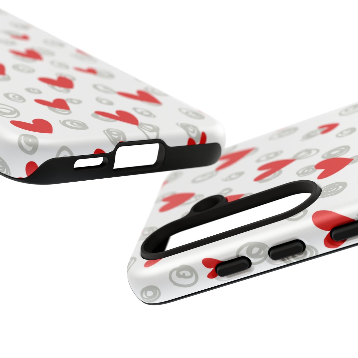 Red Hearts & Doodles – Samsung Galaxy Case - BOGO Cases