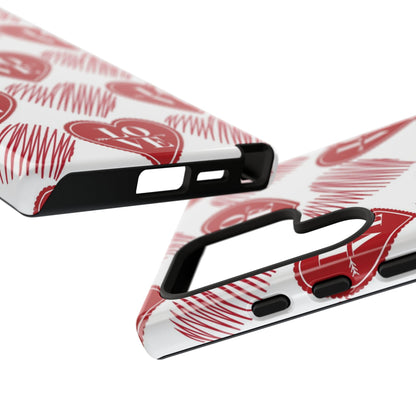 Red Love Heart Pattern – Samsung Galaxy Case - BOGO Cases