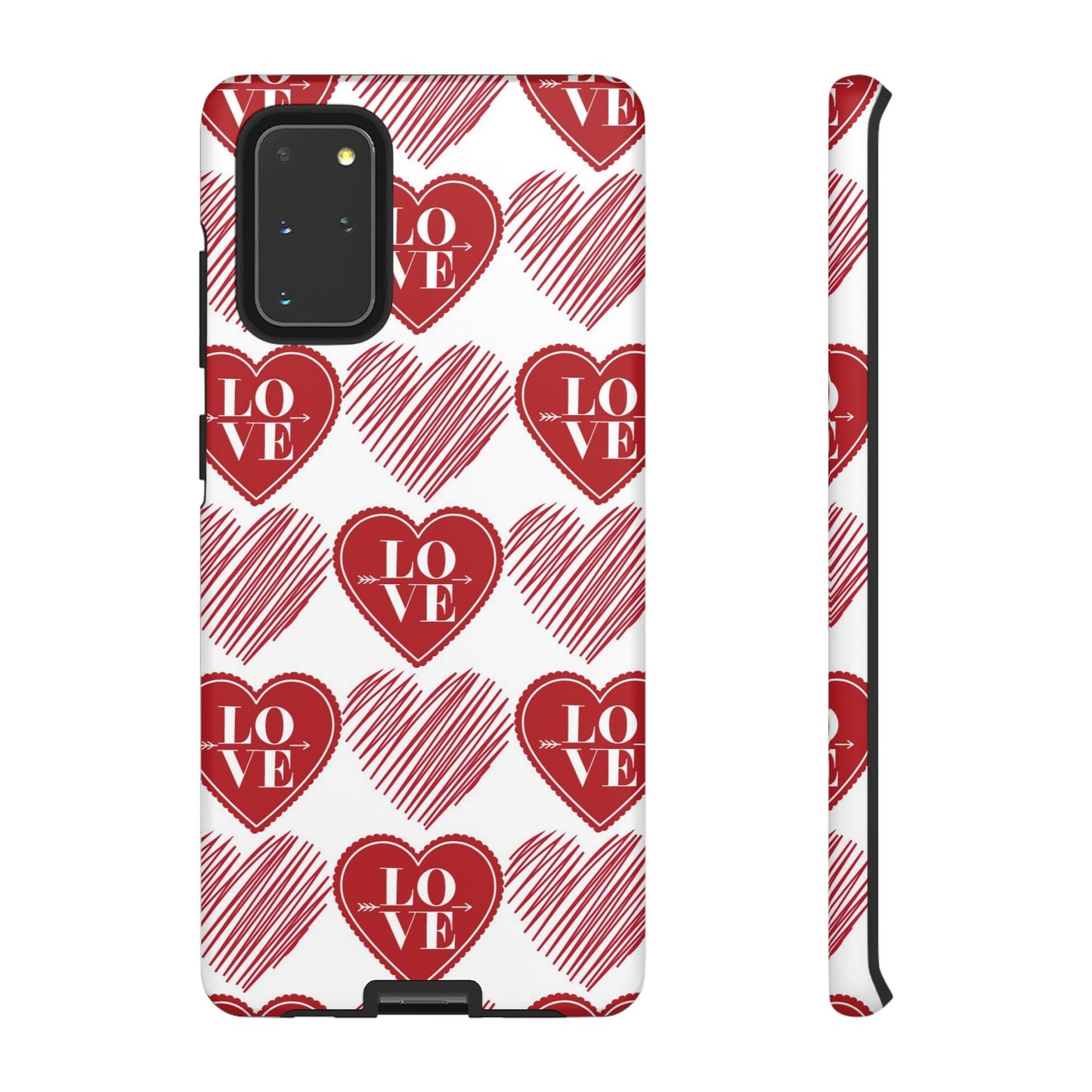 Red Love Heart Pattern – Samsung Galaxy Case - BOGO Cases