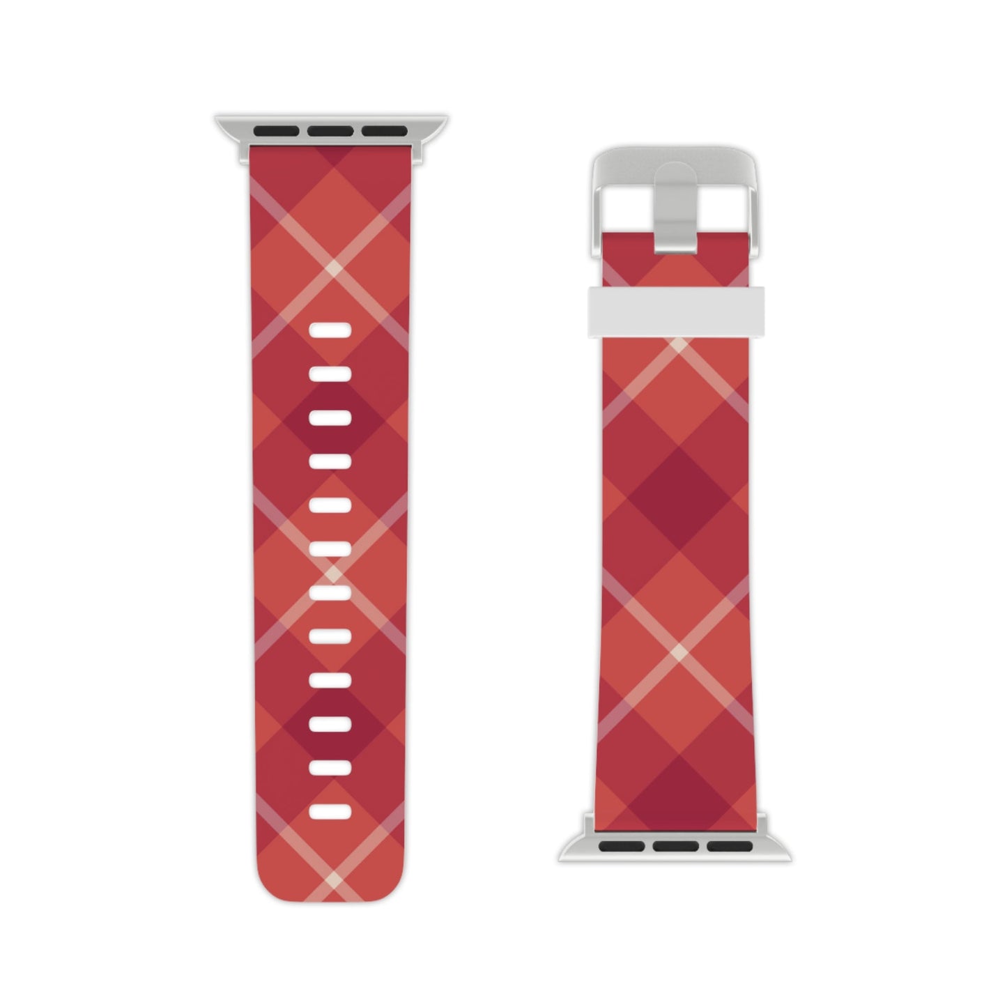 Red Plaid Crisscross Apple Watch Band - BOGO Cases