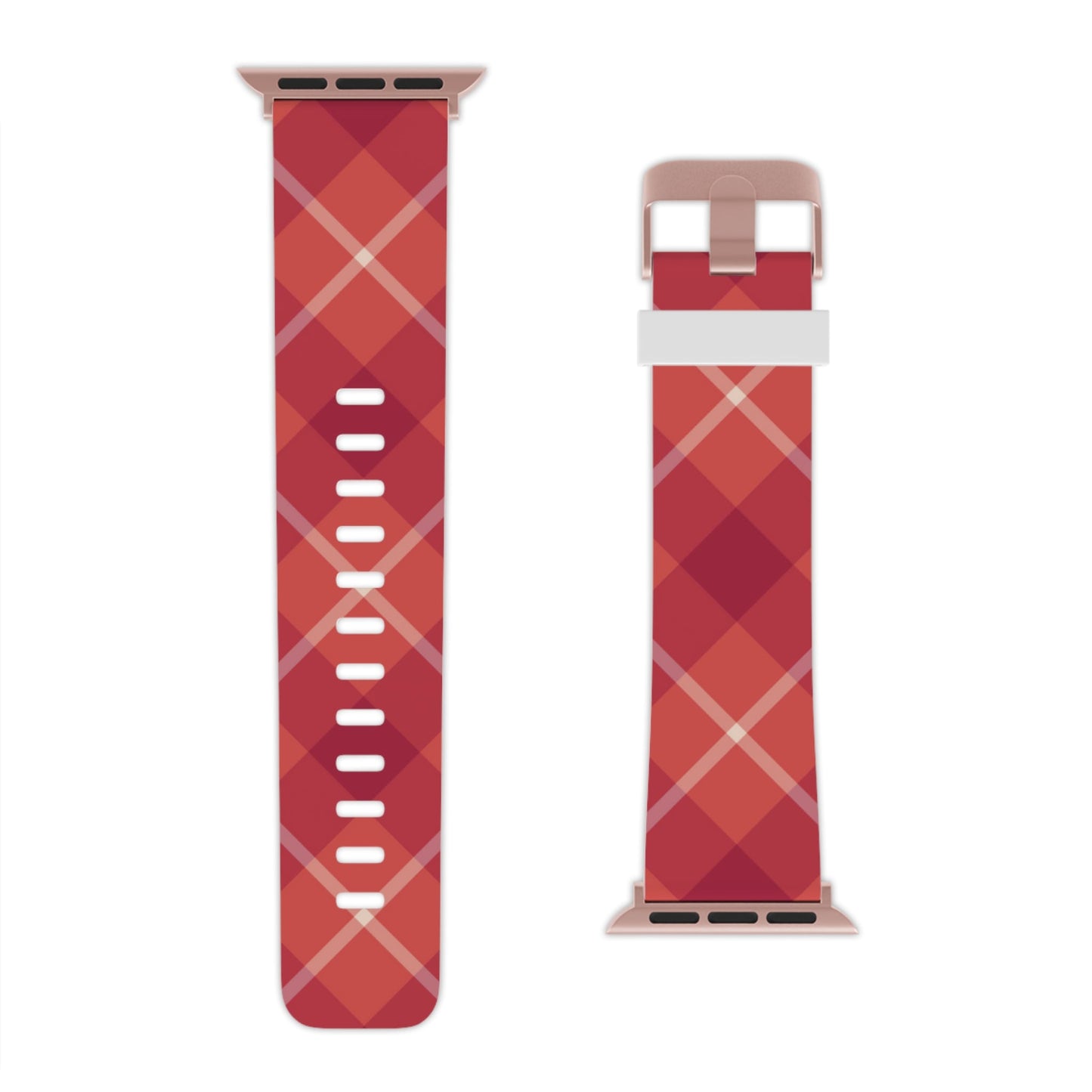 Red Plaid Crisscross Apple Watch Band - BOGO Cases