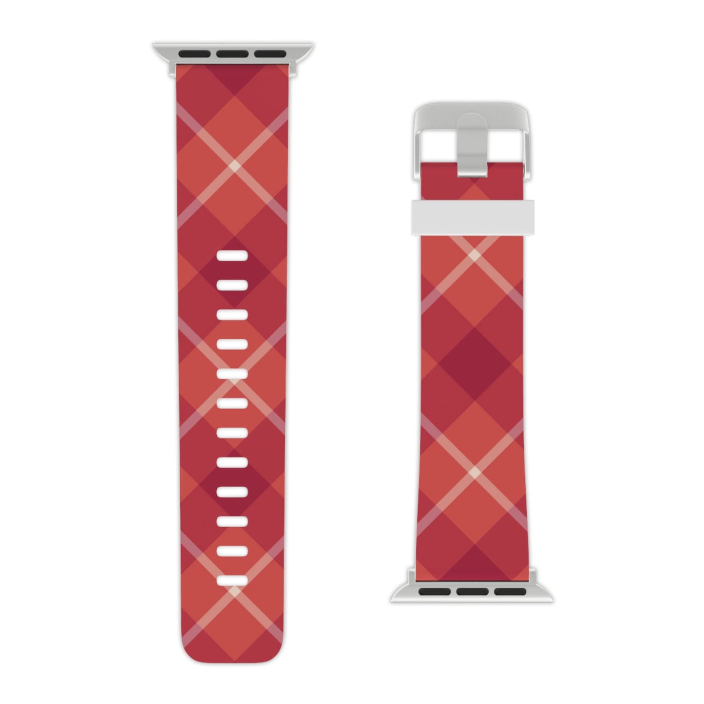 Red Plaid Crisscross Apple Watch Band - BOGO Cases