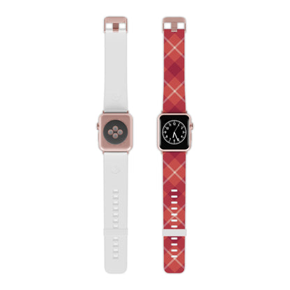 Red Plaid Crisscross Apple Watch Band - BOGO Cases