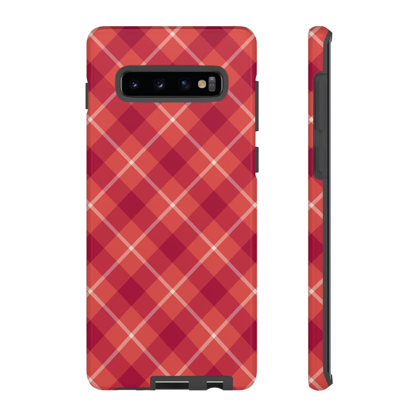 Red Plaid Crisscross – Samsung Galaxy Case - BOGO Cases