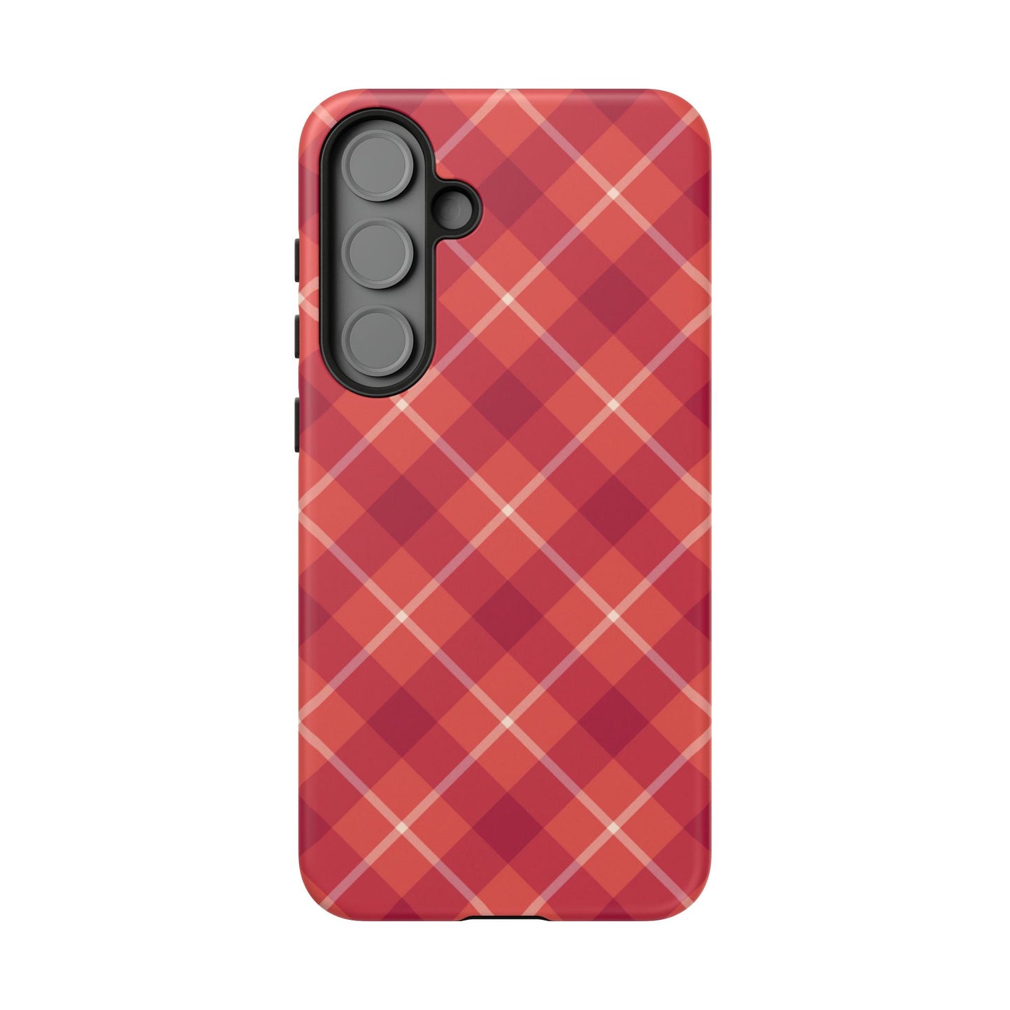 Red Plaid Crisscross – Samsung Galaxy Case - BOGO Cases