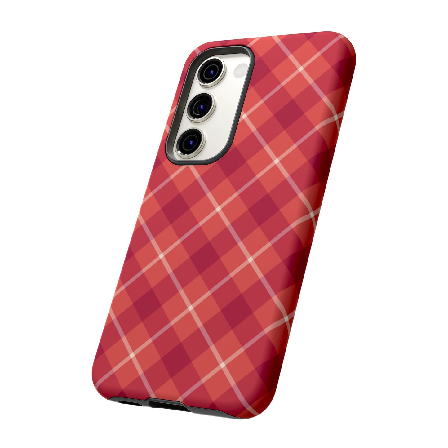 Red Plaid Crisscross – Samsung Galaxy Case - BOGO Cases