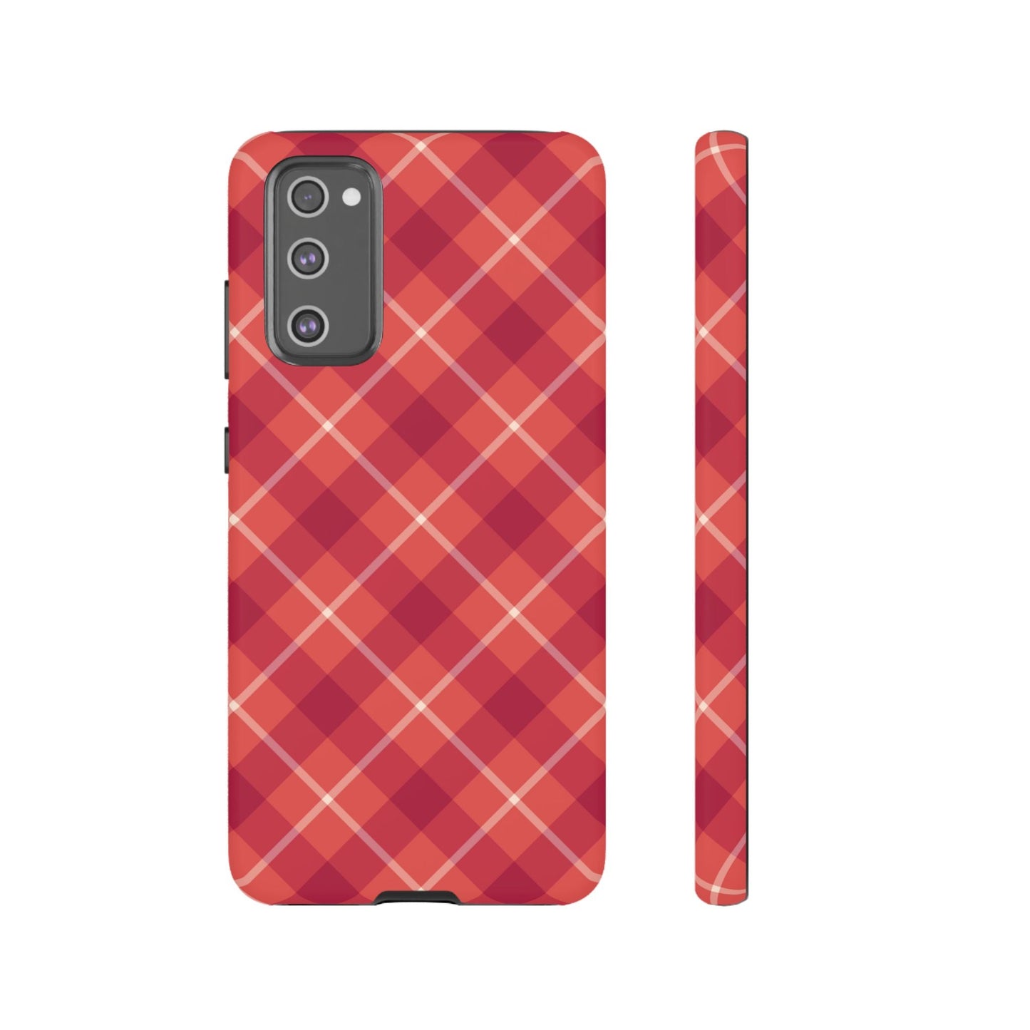 Red Plaid Crisscross – Samsung Galaxy Case - BOGO Cases