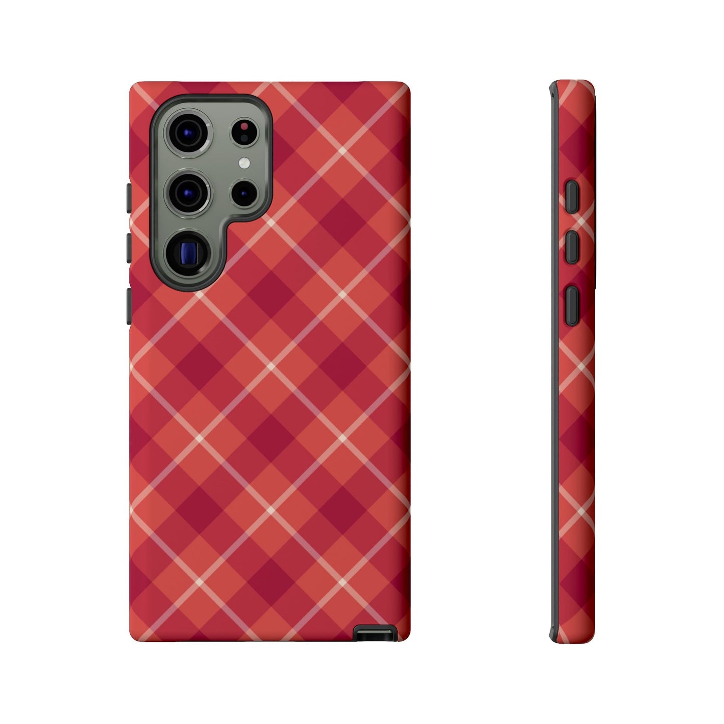 Red Plaid Crisscross – Samsung Galaxy Case - BOGO Cases