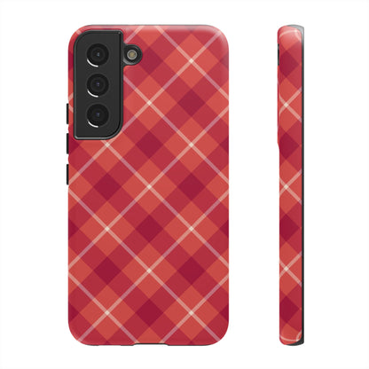 Red Plaid Crisscross – Samsung Galaxy Case - BOGO Cases