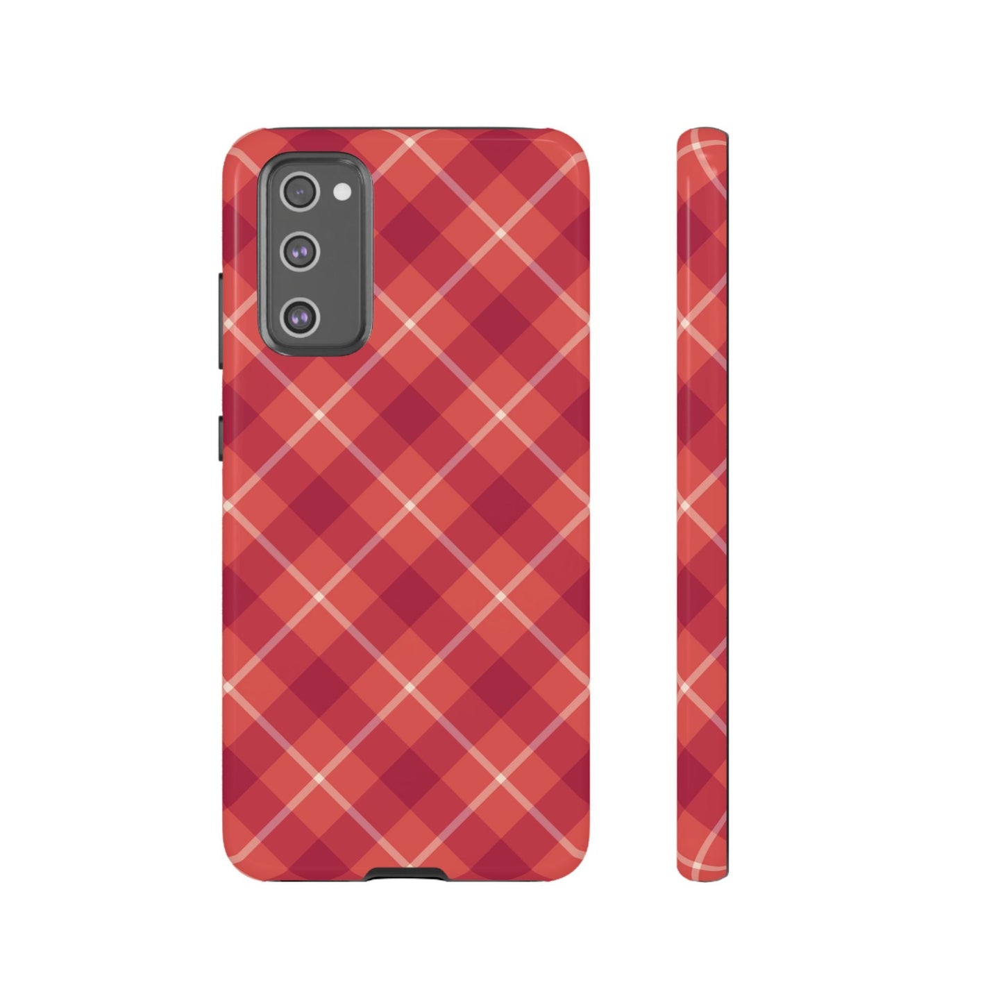 Red Plaid Crisscross – Samsung Galaxy Case - BOGO Cases