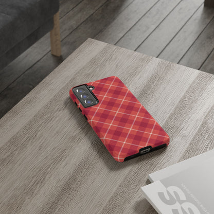Red Plaid Crisscross – Samsung Galaxy Case - BOGO Cases