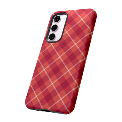 Red Plaid Crisscross – Samsung Galaxy Case - BOGO Cases