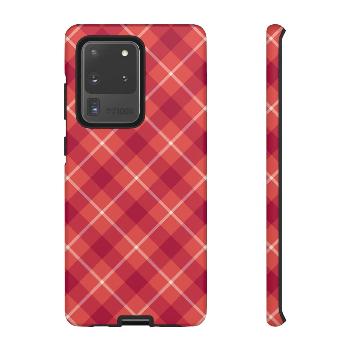 Red Plaid Crisscross – Samsung Galaxy Case - BOGO Cases