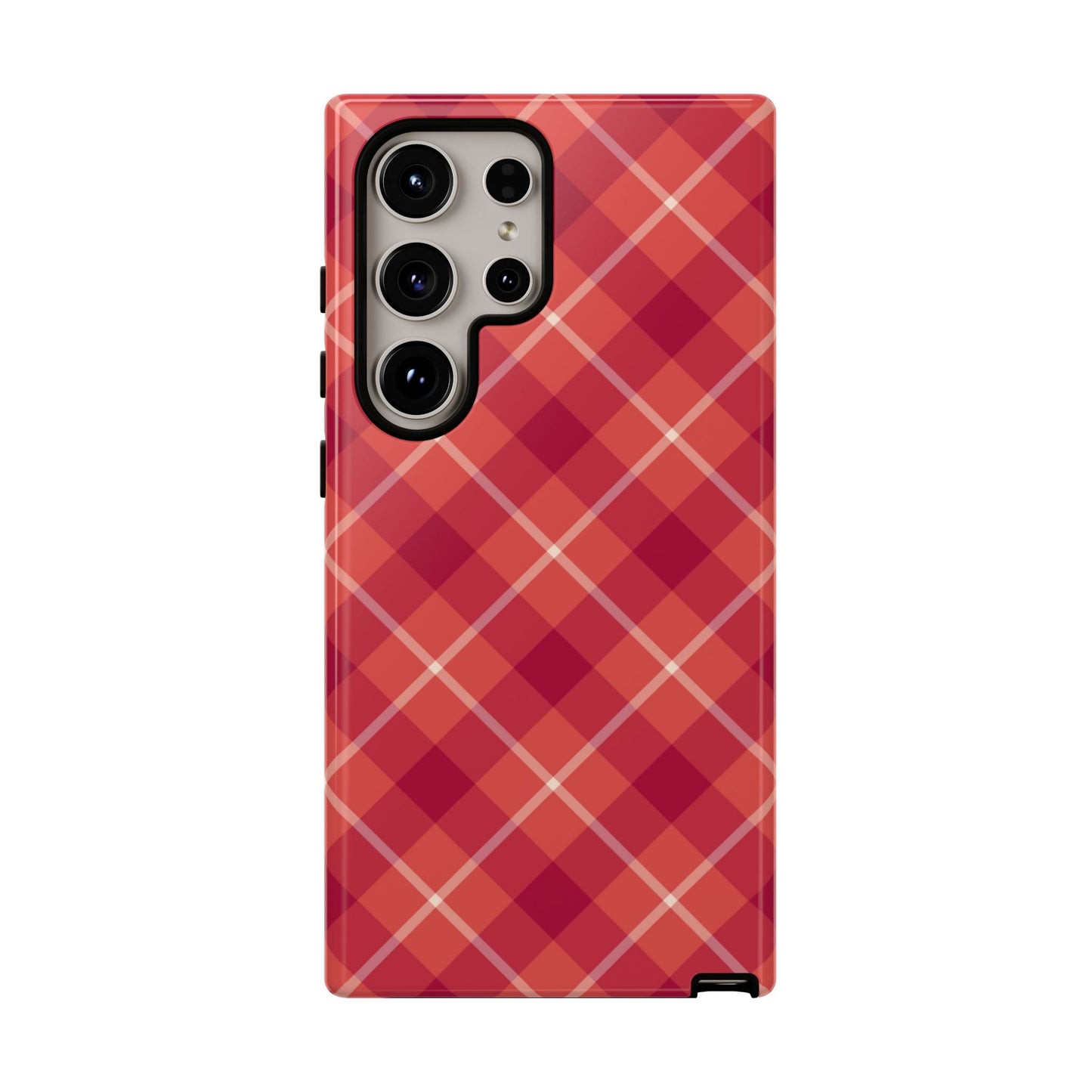 Red Plaid Crisscross – Samsung Galaxy Case - BOGO Cases