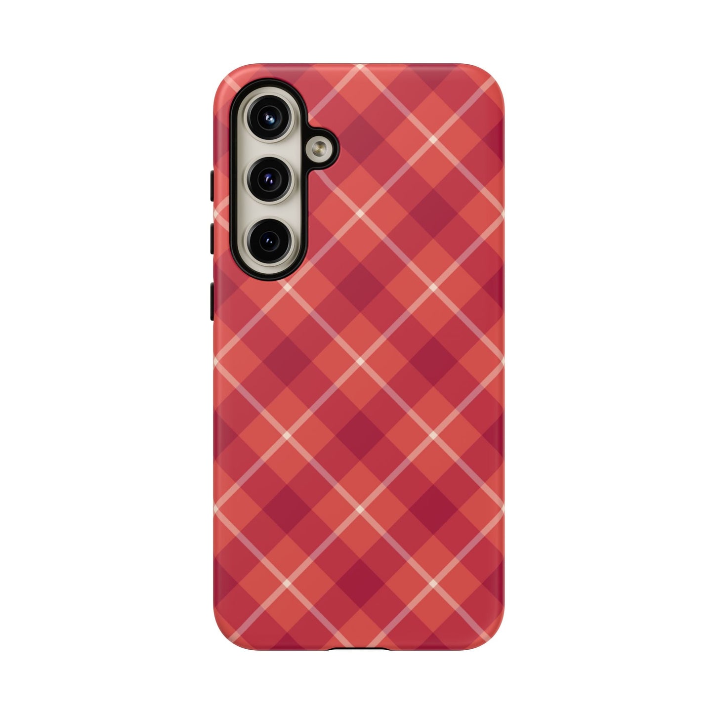 Red Plaid Crisscross – Samsung Galaxy Case - BOGO Cases