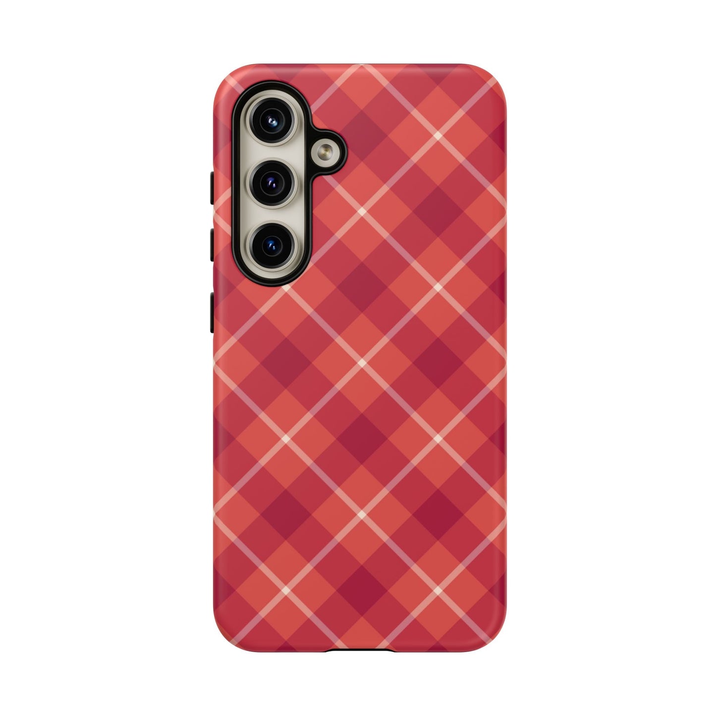 Red Plaid Crisscross – Samsung Galaxy Case - BOGO Cases