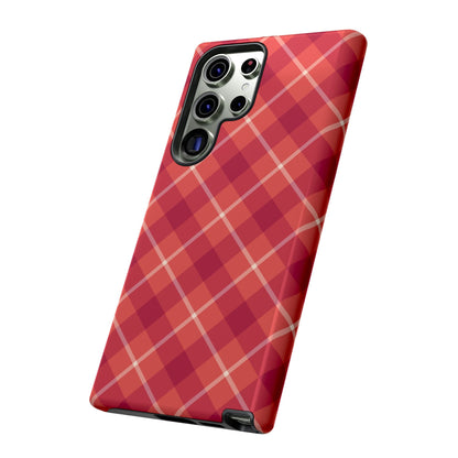Red Plaid Crisscross – Samsung Galaxy Case - BOGO Cases