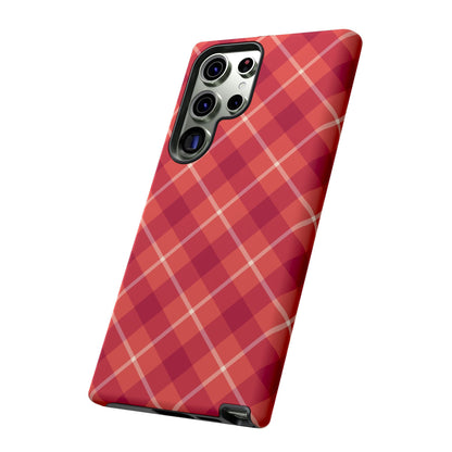 Red Plaid Crisscross – Samsung Galaxy Case - BOGO Cases