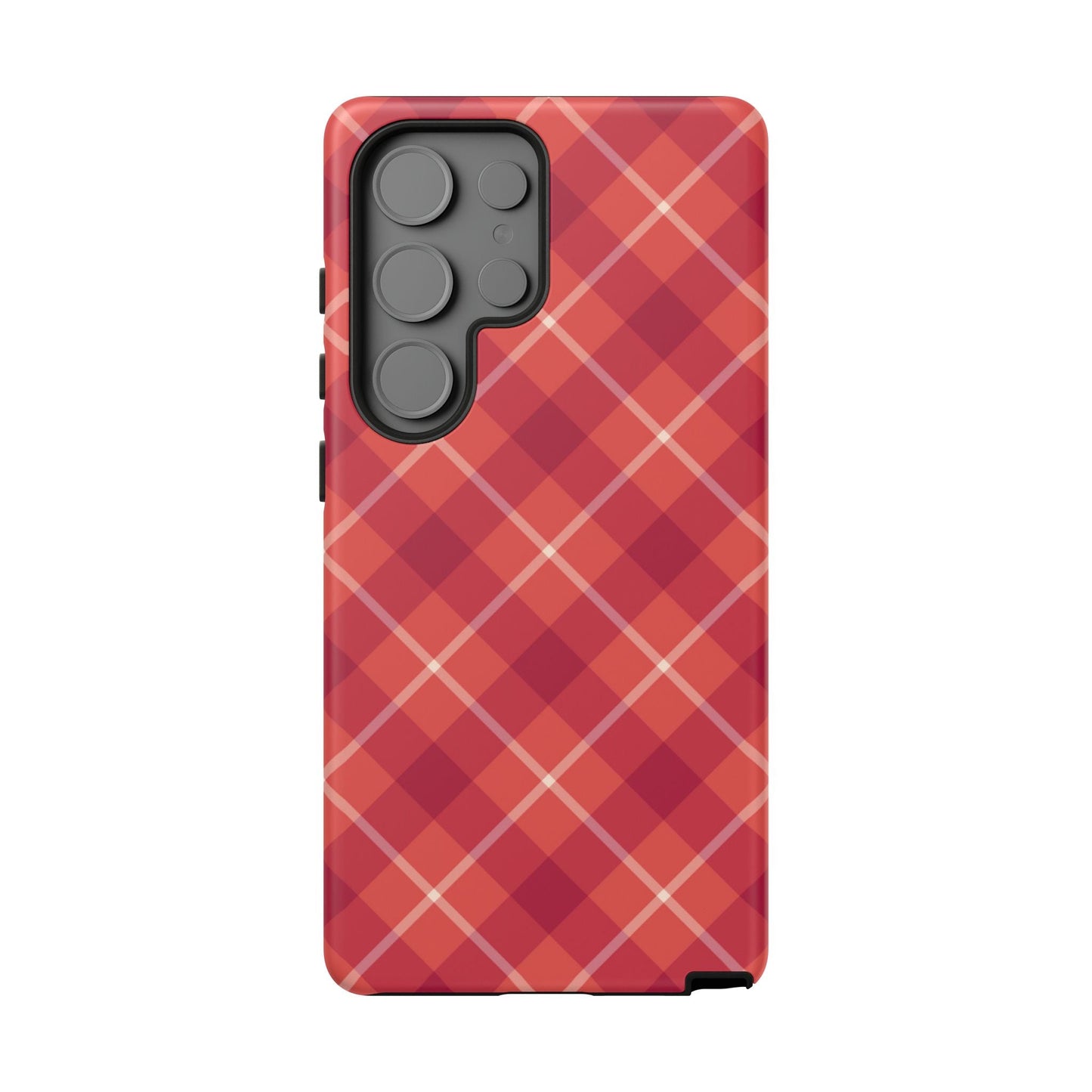 Red Plaid Crisscross – Samsung Galaxy Case - BOGO Cases