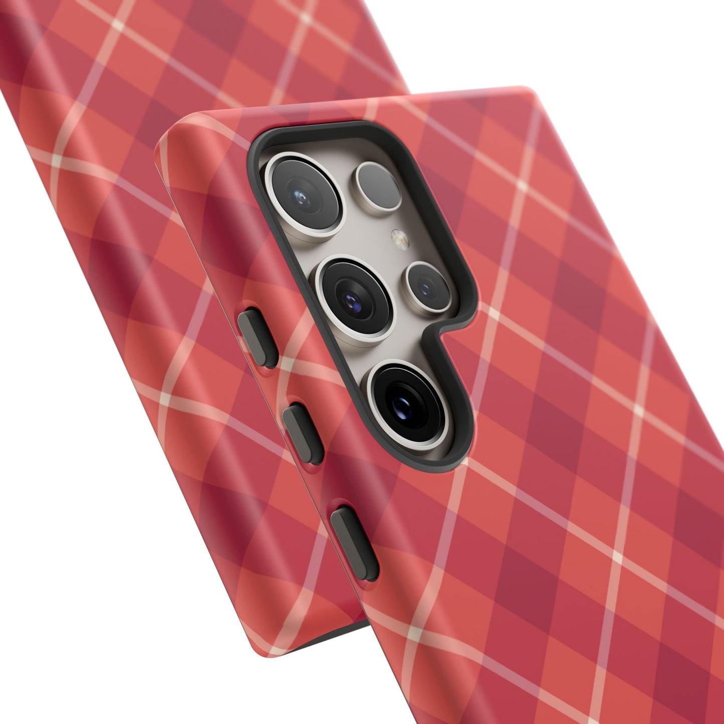 Red Plaid Crisscross – Samsung Galaxy Case - BOGO Cases