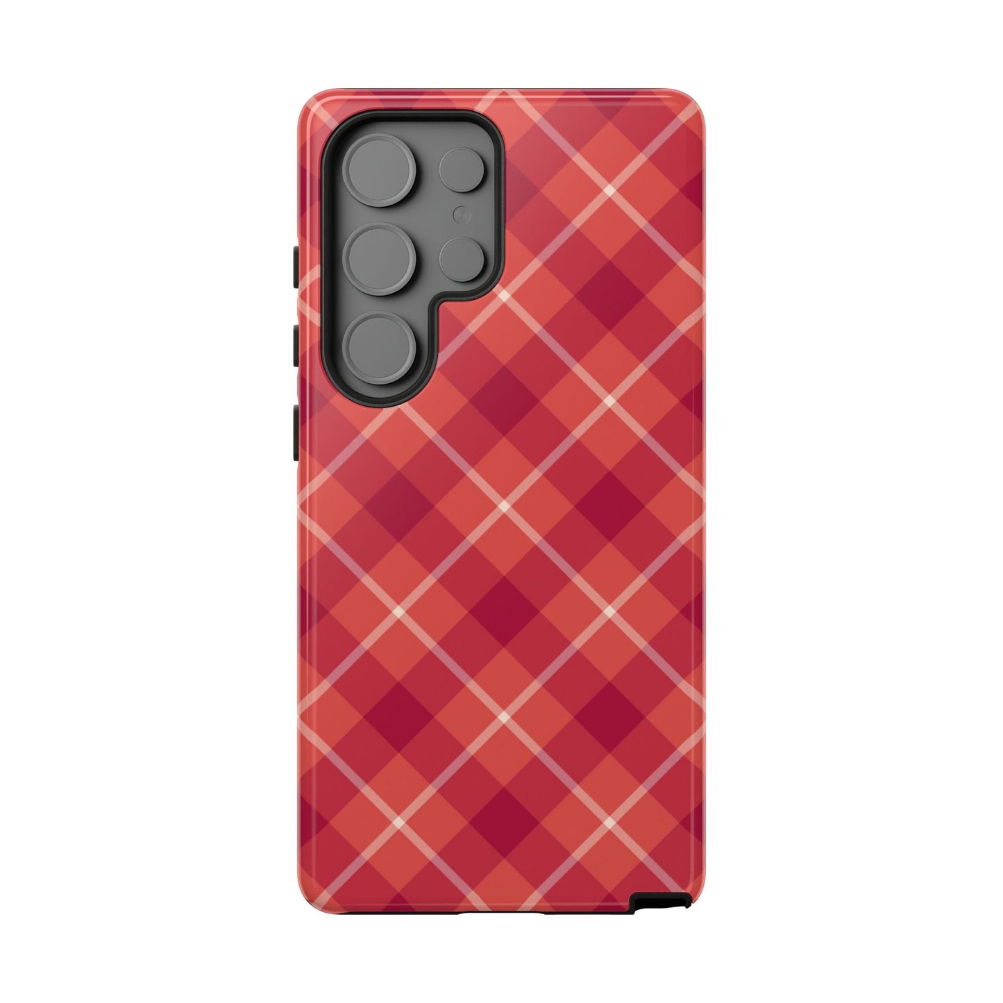 Red Plaid Crisscross – Samsung Galaxy Case - BOGO Cases