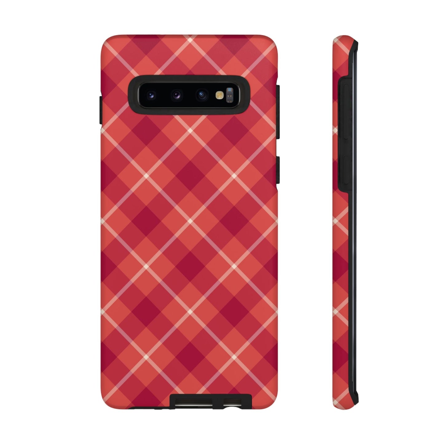 Red Plaid Crisscross – Samsung Galaxy Case - BOGO Cases