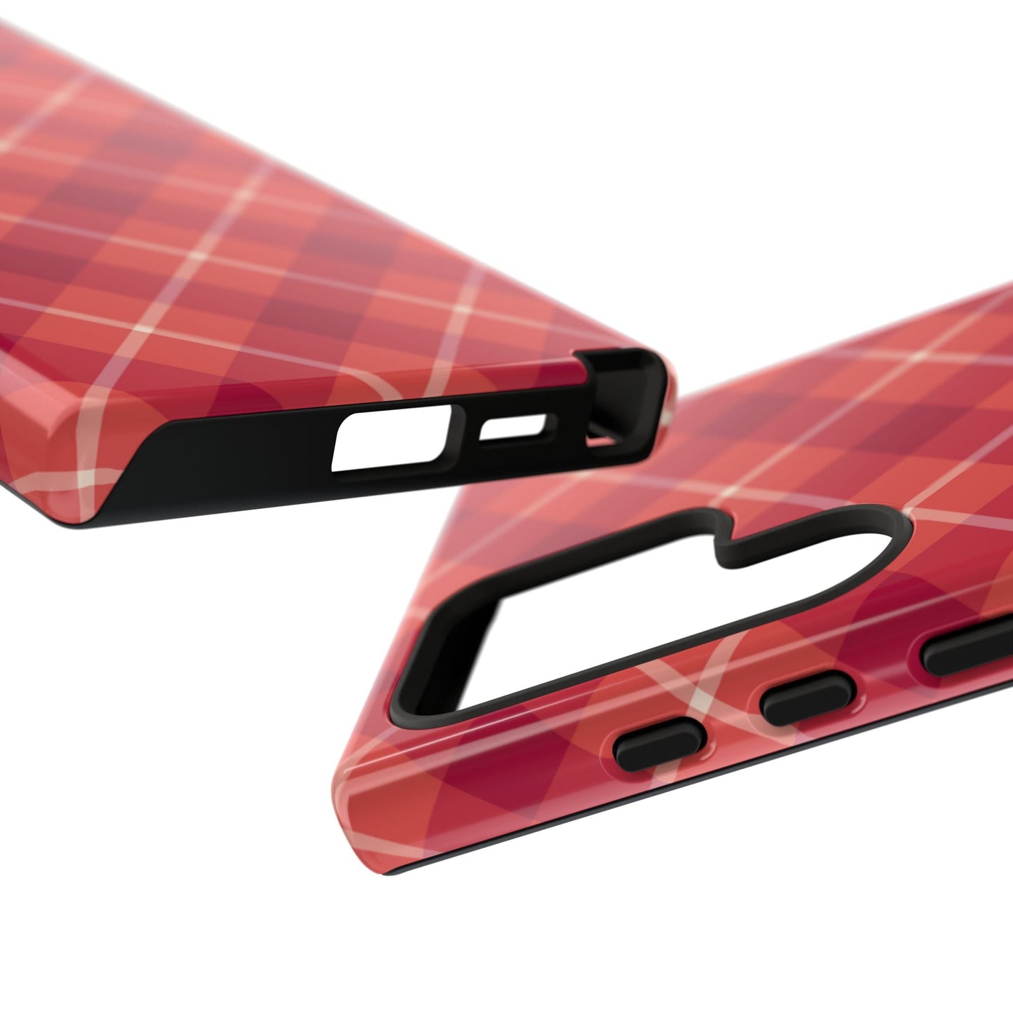 Red Plaid Crisscross – Samsung Galaxy Case - BOGO Cases