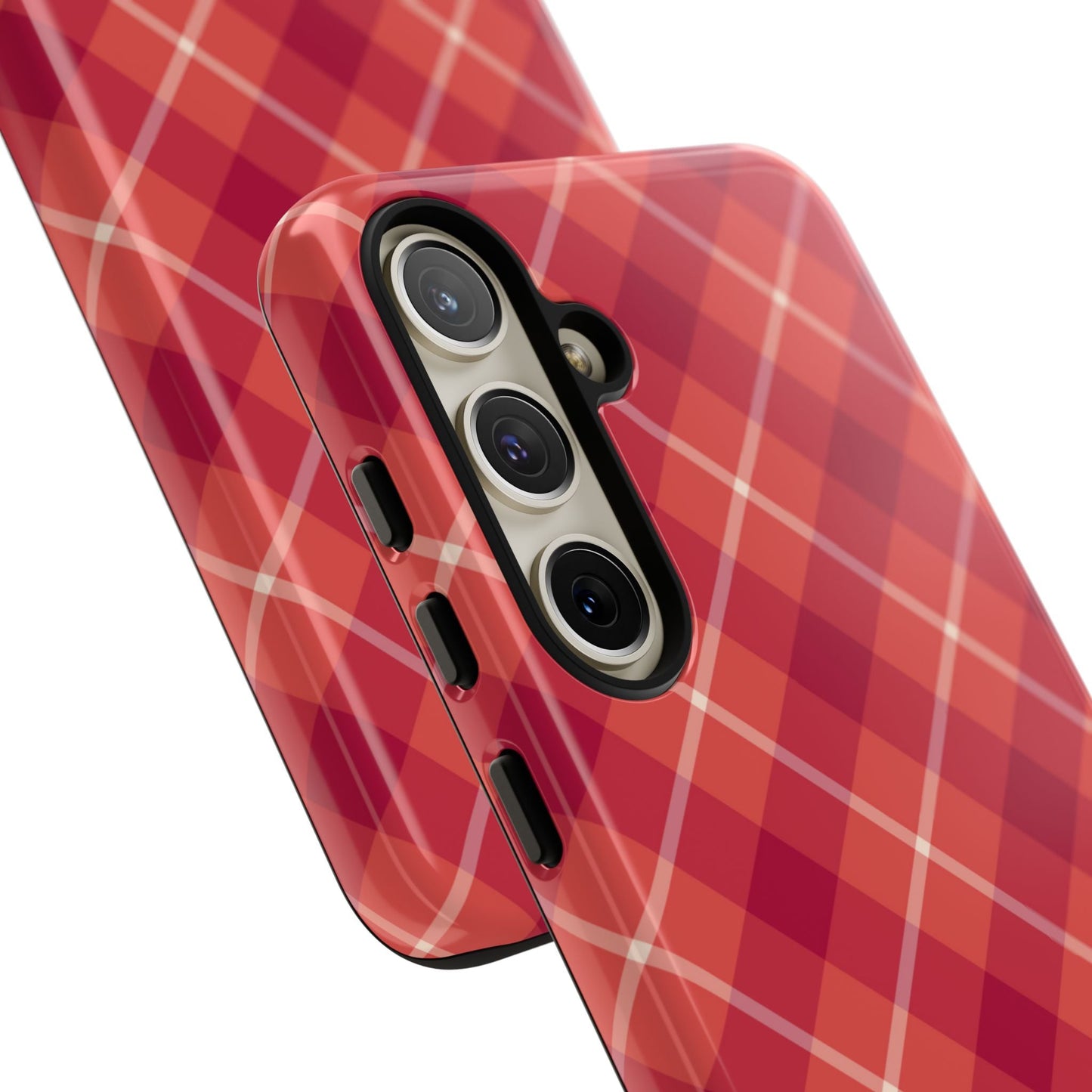 Red Plaid Crisscross – Samsung Galaxy Case - BOGO Cases