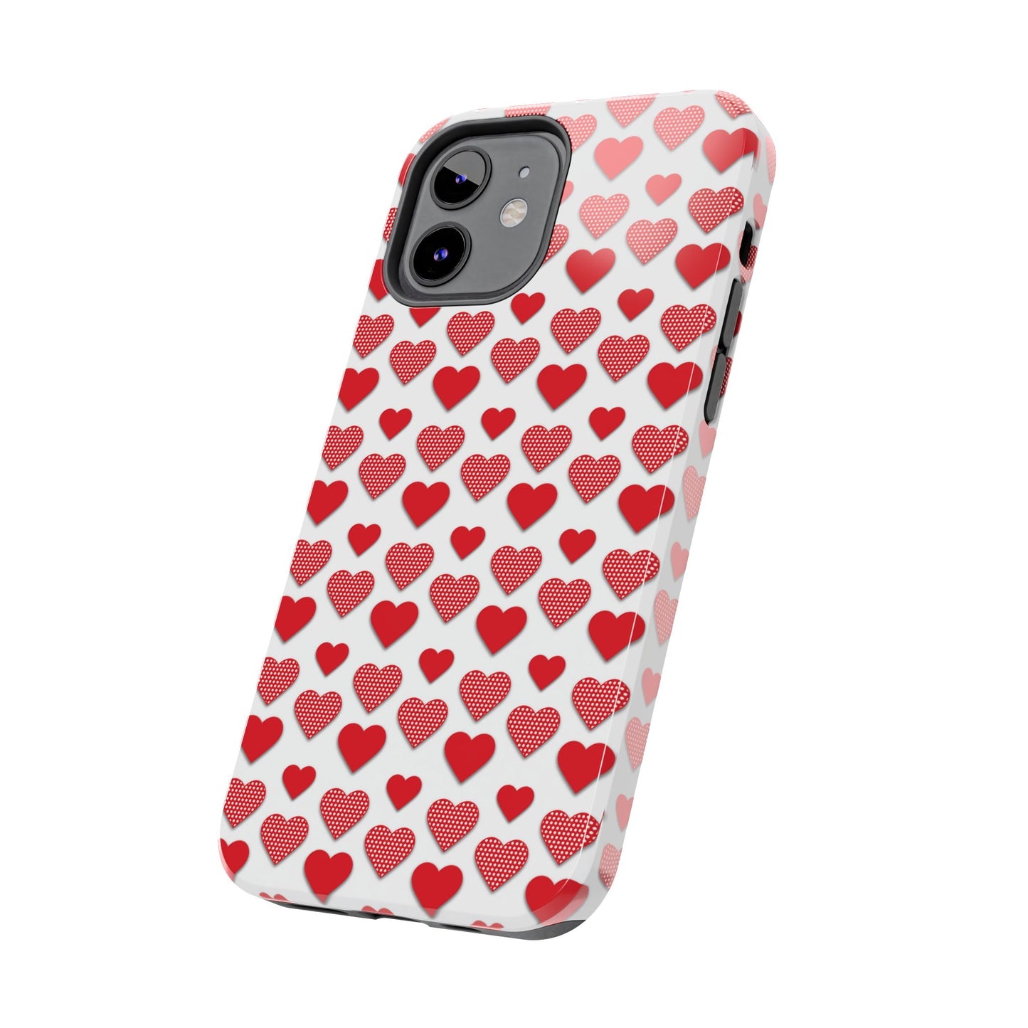 Red & Polka Dot Hearts iPhone Case - BOGO Cases