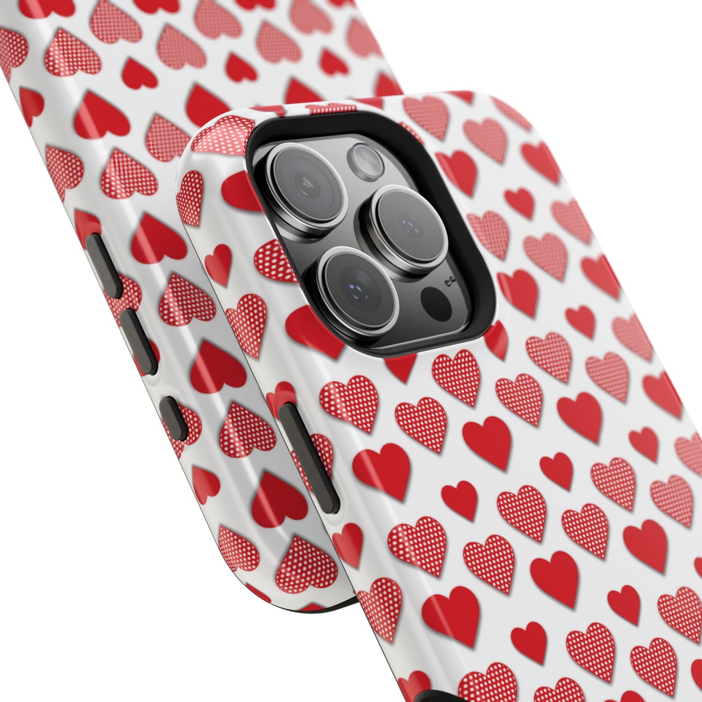 Red & Polka Dot Hearts MagSafe Case - BOGO Cases